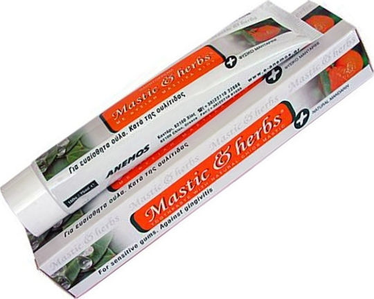 Anemos Mastic & Herbs Οδοντόκρεμα Χωρίς Φθόριο για Ουλίτιδα , Ευαίσθητα Δόντια & Περιοδοντίτιδα 75ml