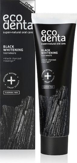 Ecodenta Black Whitening Οδοντόκρεμα με Ενεργό Άνθρακα για Λεύκανση 100ml