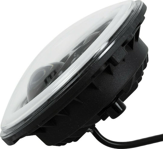 GloboStar Flash Led 12V for Jeep Wrangler 7'' Orange and Cool White 2pcs