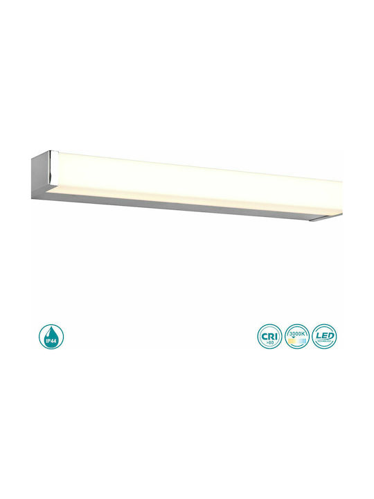 Trio Lighting Fabio Classic Lamp Bathroom with Socket W4.3 Silver 42cm