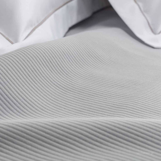Vesta Home Single Hotel Blanket Pique Gray 170x250cm
