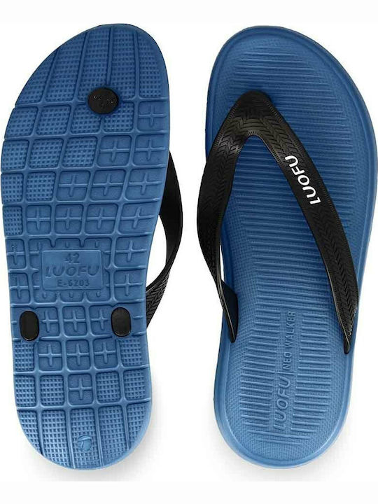 E6203-A01 Ανδρικά Flip Flops Black / Blue