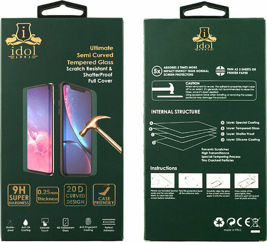 Idol 1991 Full Glue Full Face Tempered Glass (Redmi 8A) 8256332