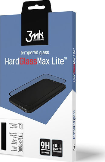 3MK HardGlass Max Lite Черно Закалено стъкло за цялото лице (Galaxy A30s)