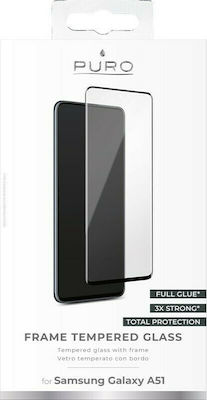 Puro Full Glue Full Face Tempered Glass (Galaxy A51) SDGFRA51SGBLK