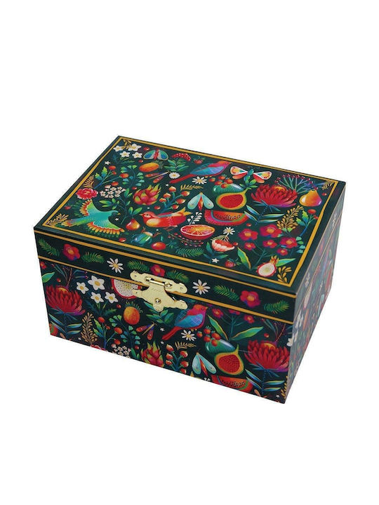 Svoora Wooden Jewellery Music Box with Mirror 15x8.5x11cm Svoora Wooden Jewellery Music Box with Mirror 15x8.5x11cm