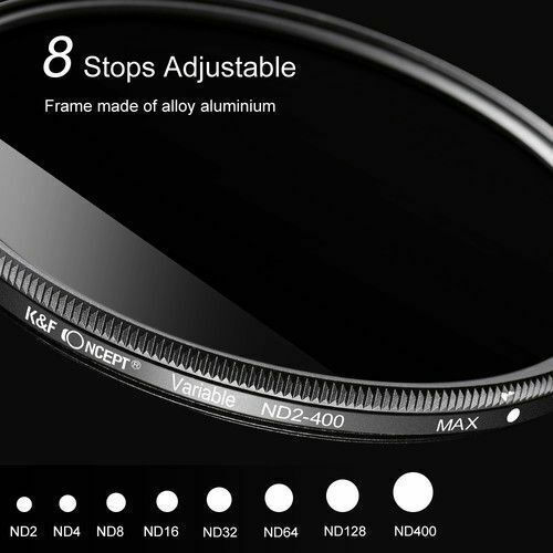 K&F Concept Variable Filter Variable ND 72mm for Camera Lenses
