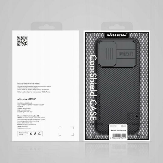 Nillkin Camshield Umschlag Rückseite Silikon 0.2mm Schwarz (Redmi 10 / 10 2022)