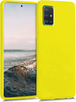 Sonique Liquid Back Cover Silicone Yellow (Galaxy A51) 46-61489