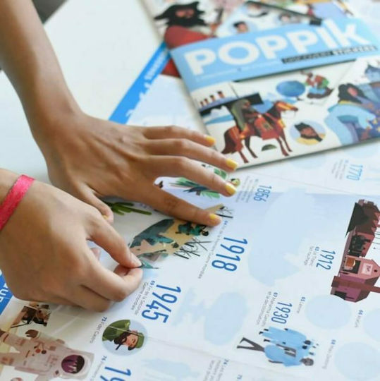 Poppik Aufkleber Discovery Timeline of World History für Kinder 8+ Jahre+ Jahre