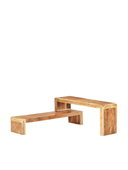 TV Stand Made of Solid Acacia Wood L120xD30xH23cm