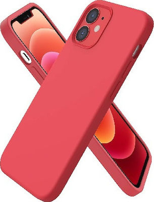 iNOS Soft Silicone Back Cover Red (iPhone 12 mini)