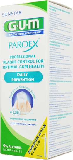 GUM Paroex 0.06% CHX Στοματικό Διάλυμα κατά της Περιοδοντίτιδας 500ml