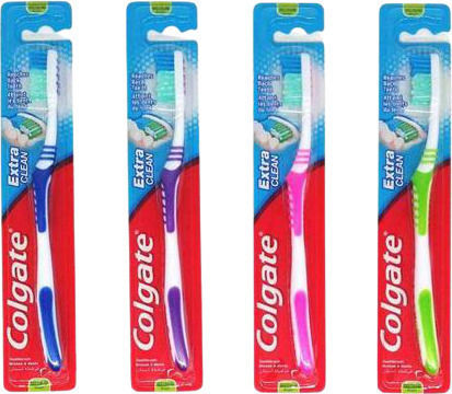 Colgate Extra Clean Οδοντόβουρτσα Medium Μπλε