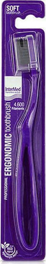 InterMed Professional Ergonomic Toothbrush Toothbrush Medium Purple