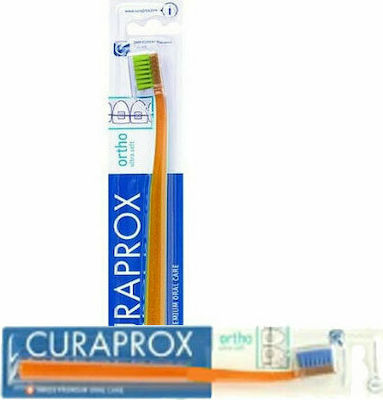 Curaprox CS 5460 Ortho Manual Toothbrush Ultra Soft Orange - Green 1pcs