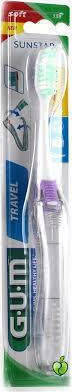 GUM Travel 158 Manual Toothbrush Soft Purple 1pcs