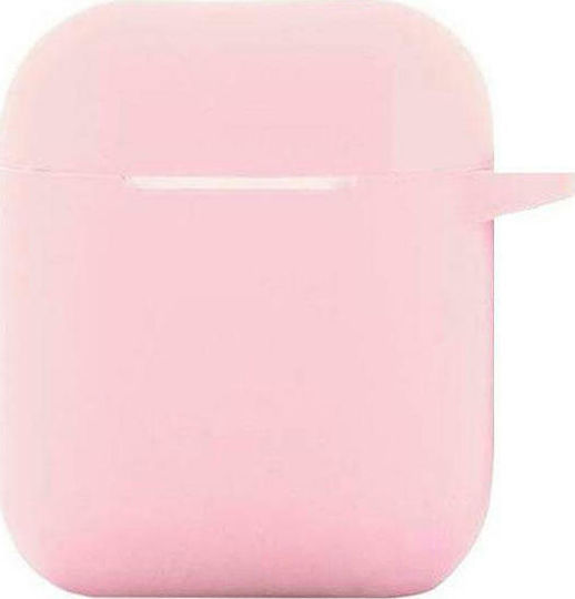 Husă cu cârlig în culoarea Roz pentru Apple AirPods 1 / AirPods 2