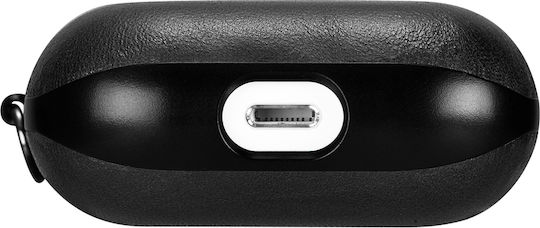 iCarer Crazy Horse Case Synthetic Leather in Black color for Apple AirPods 1 / AirPods 2