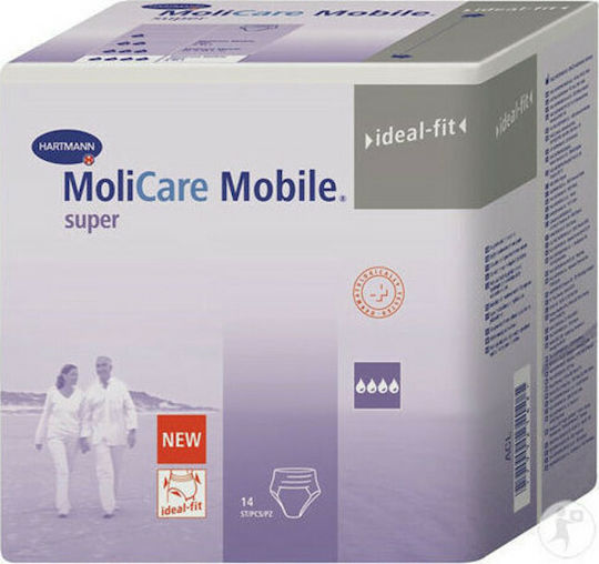 Hartmann MoliCare Mobile Super Πάνες Βρακάκι Ακράτειας XLarge 14τμχ