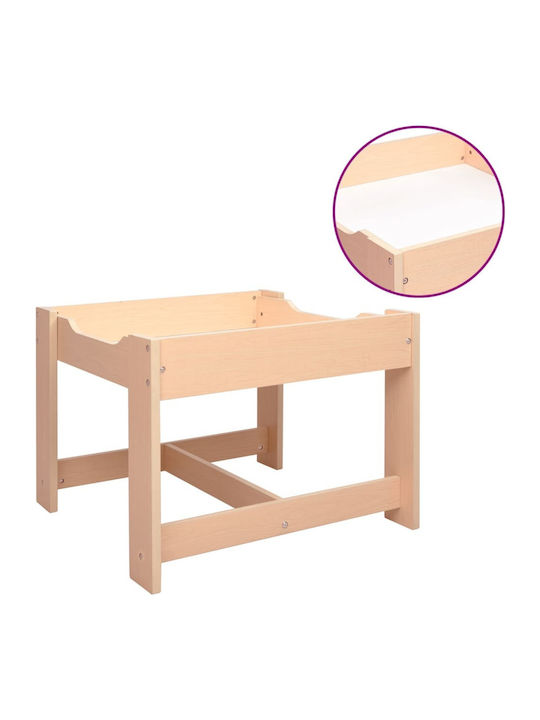 Kids Table and Chairs Set made of Wood Brown vidaXL