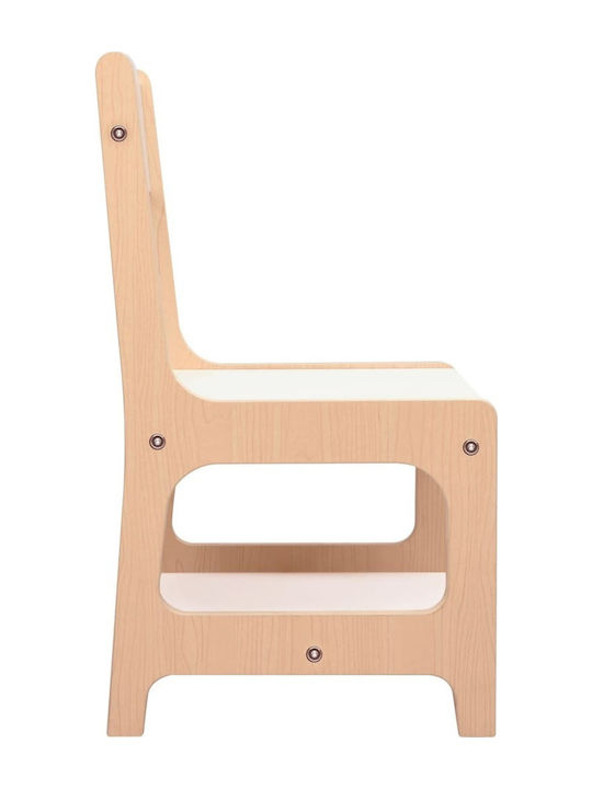Kids Table and Chairs Set made of Wood Brown vidaXL
