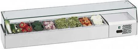 Fresh Maintenance Showcase Tabletop with Capacity 8x1/3 GN 180x39.5x43.5cm