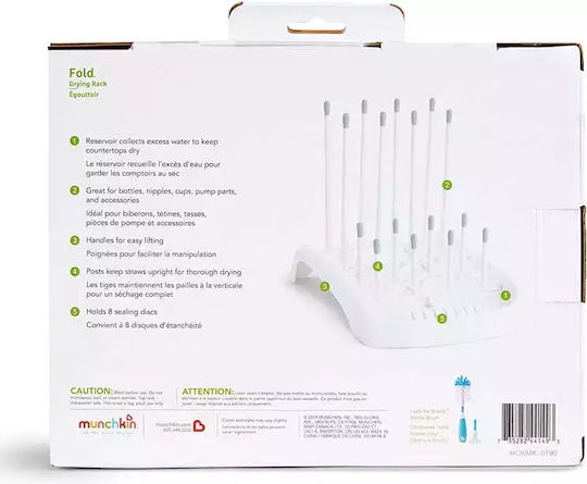 Munchkin Στεγνωτήρας για 8 Μπιμπερό Γκρι Deluxe Drying Rack
