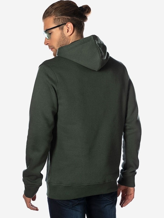 Camaro Herren Sweatshirt mit Kapuze und Taschen Khaki