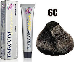 Farcom Hair Color Cream Βαφή Μαλλιών 6c Ξανθό Σ...