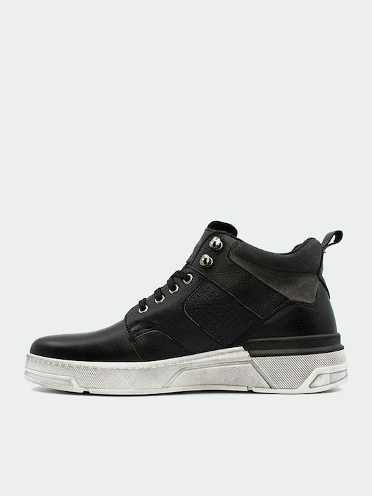 Leather Black Men's Boots