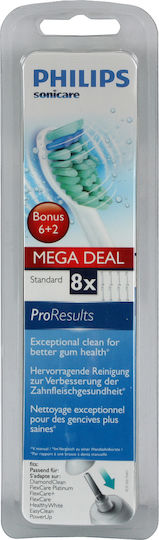 Philips Sonicare Proresults Electric Toothbrush Replacement Heads HX6018/07 8 Pieces