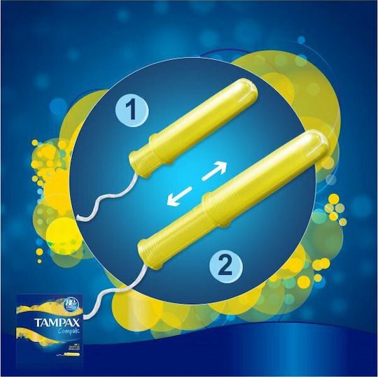 Tampax Tampon Compak Super with Applicator for Heavy Flow 16pcs