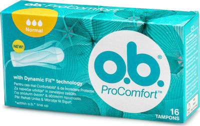 O.B. Ταμπόν ProComfort Dynamic Fit για Κανονική Ροή 16τμχ