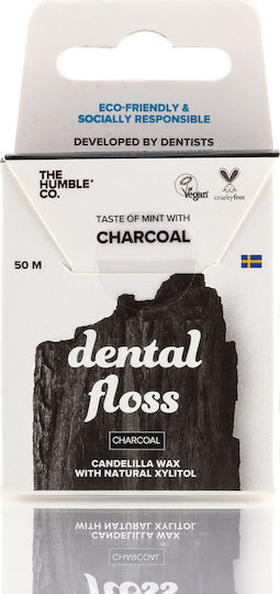 The Humble Co. Natural with Charcoal Dental Floss with Mint Flavour 50m