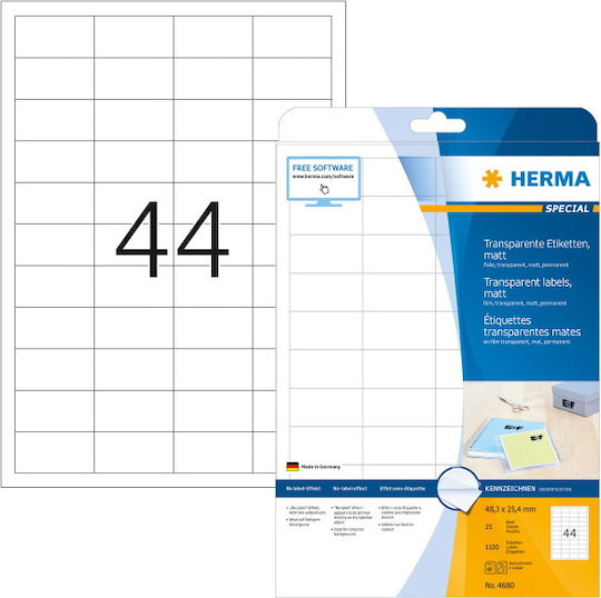 Herma 1100 Etichete autoadezive A4 Dreptunghiulare 48.3x25.4mm