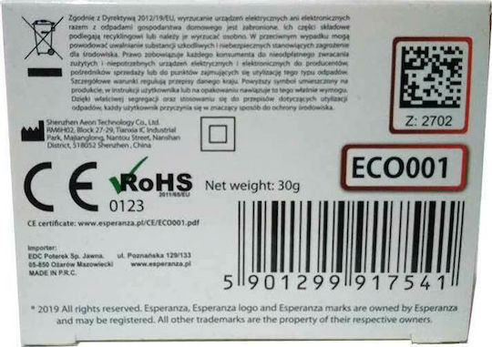 Esperanza Oximetru de Puls Degetul Negru