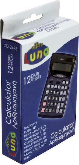 Luna CD-2473 Αριθμομηχανή 12 Ψηφίων σε Μαύρο Χρώμα