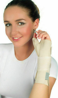 Medical Brace MB/SPICA Wrist Splint with Thumb Right Side Beige