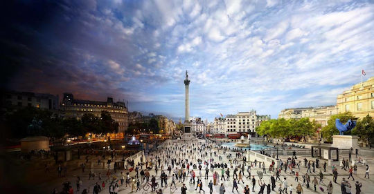 Puzzle Trafalgar Square Londra UK 2D 1012 Piese
