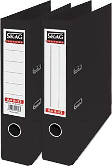 Skag Класьор 8/20 за Хартия A5 с 2 Rings Пръстени Черен Systems 1бр
