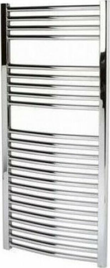 Splendid Round Straight Towel Rail Bathroom 1000x600 630kcal/h Silver