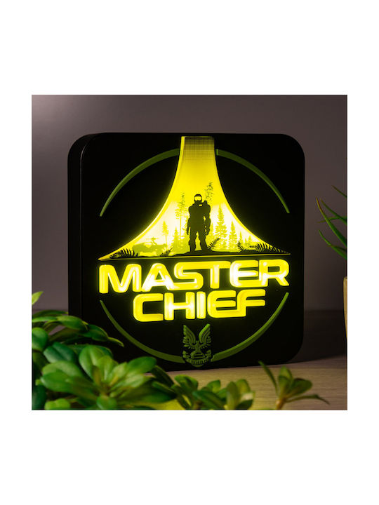 Numskull Παιδικό Διακοσμητικό Φωτιστικό Master Chief Mounted 3D Μαύρο 5.5εκ.