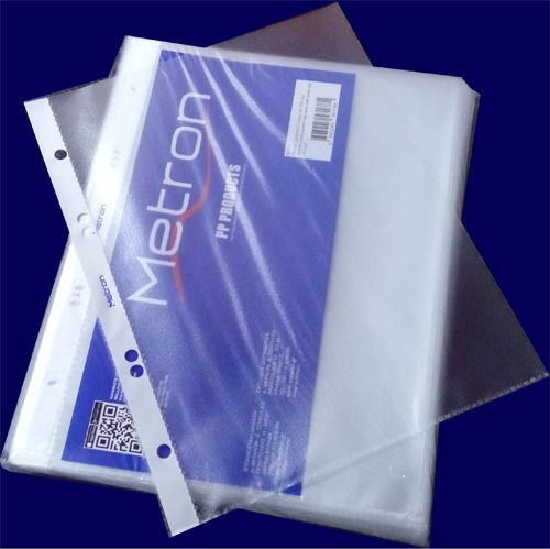 Metron Plastic Binder Pockets for Documents