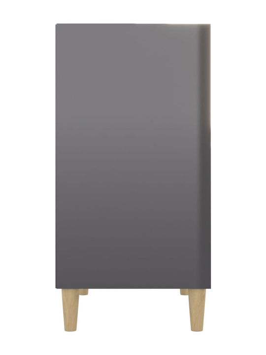 Библиотека Лъскав Сив 57x35x70см