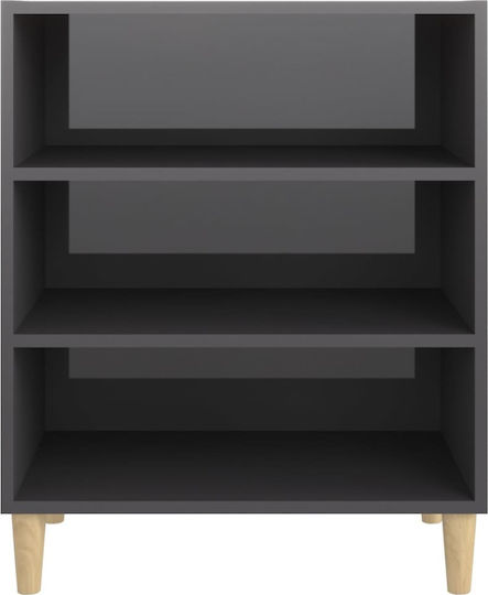 Bibliothek Glänzendes Grau 57x35x70cm