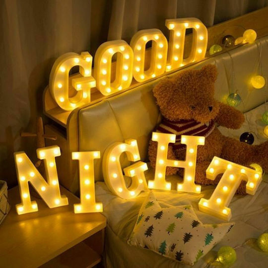 Motarro Decorative Lamp Letter White