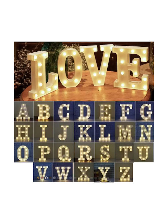Motarro Decorative Lamp Letter White