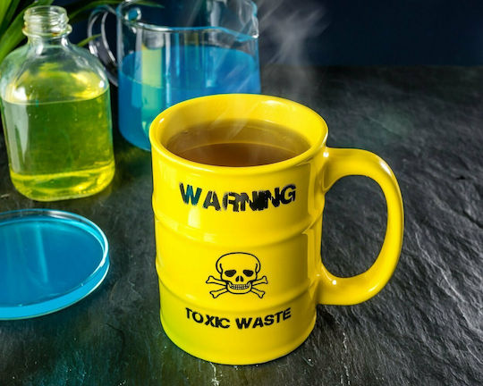 Toxic Waste Becher Keramik Gelb 450ml