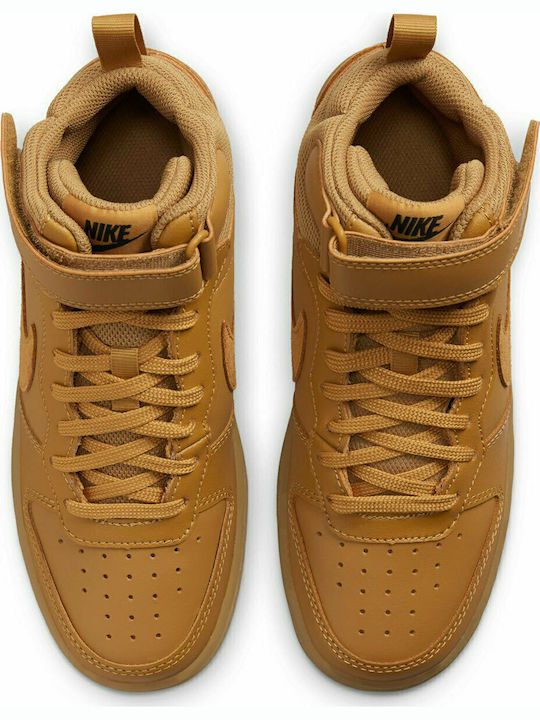 Court Borough Παιδικά Sneakers High με Σκρατς Ταμπά